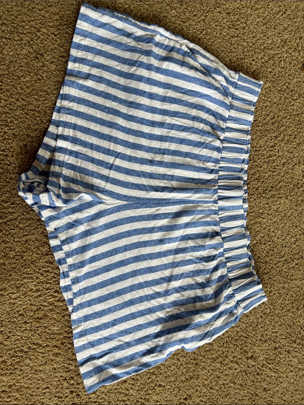 Sonoma Blue and White Striped Casual Shorts